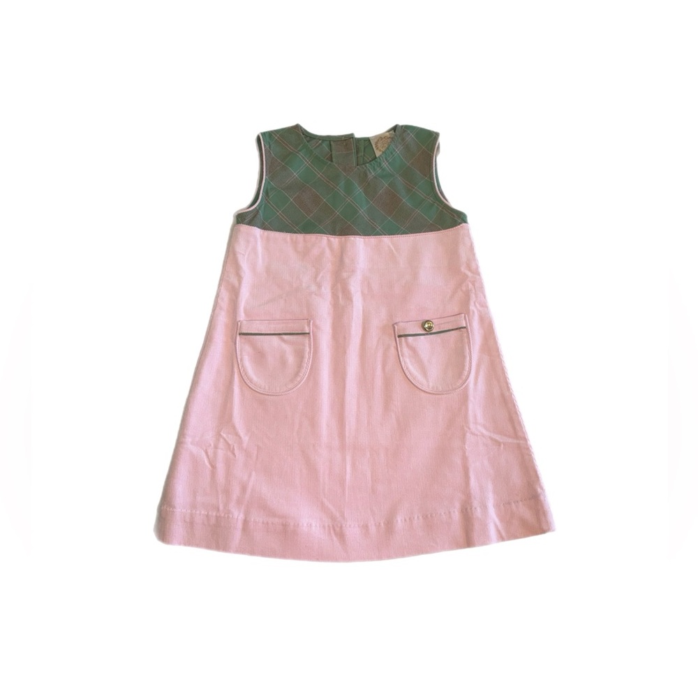The Beaufort Bonnet Company Pink and Green Kids Dress